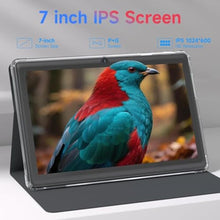 Load image into Gallery viewer, CUPEISI Tablet Android 14, 7 inch Tablet with Case, 8GB RAM+32GB ROM/ 1TB Expandable Tableta, 1.6Ghz Quad-core Processor Computer, 1024 * 600 IPS 7'' HD Touch Screen, 5MP Camera, WiFi, Game, Bluetooth, Black_1045
