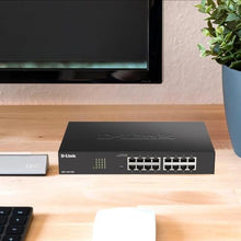 Load image into Gallery viewer, D-Link 16-Port Gigabit Smart Managed Ethernet Switch, L2, VLANs, Qos, IGMP Snooping, Sturdy Metal with Shielded Ports, Desktop/Rackmount, Fanless, NDAA/TAA, Lifetime Product Coverage (DGS-1100-16V2), Black_2364
