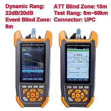 Load image into Gallery viewer, D YEDEMC Mini-Pro 1310/1550nm SM OTDR Mulit-Function Tester Built in OPM/OLS / RJ45 Test/VFL Test Rang 5m-60Km Dynamic Range 24dB/22dB Connector UPC (YD-2800-UPC), Blue_779
