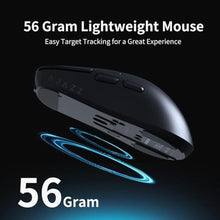 Load image into Gallery viewer, DAIDAI AJ159PRO 8Khz Bluetooth/2.4G/Wired 56G Lightweight Gaming Mouse with Magnetic Charging Dock, PAW3395 Sensor 26KDPI, Huanuo 100 Million Click, 100% ETFE Foot Pad &amp; 8Khz Receiver, AJProBlack_6015
