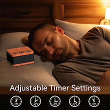 Load image into Gallery viewer, DailyBody Sound Machine White Noise Machine with 30 Soothing Sounds 32 Levels Volume 5 Timers and Memory Function Effectively Blocks Noise Ideal Sleep Machine for Baby Kids Adults (Wood Grain), WoodGrain_6962
