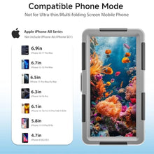 Load image into Gallery viewer, DANZHANG IP68 Underwater Phone Case for Snorkeling, (50ft/15M) Professional Waterproof Diving Case (2026 Latest), for iPhone 7-17 Pro Max/Pro/Plus/Mini, SE 2/3, Underwater Photo &amp; VideoGrey, Gray_414
