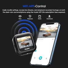 Load image into Gallery viewer, Dash Cam Front and Rear, Avylet 4K/1080P Wi-Fi Dash Camera for Cars with APP, Dual Dashcam Camera, 2'' IPS Screen, Super Night Vision, WDR, 24H Parking Mode, 170 Wide Angle, G-Sensor, Loop Recording, Black_2227
