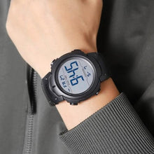 Load image into Gallery viewer, Datirzyx Mens Digital Watch Large Display Easy to Read Time Sports Watches Multifunction Stopwatch Timer Alarm Dual Time Date LED Light Wrist Watches for Men Women (Blackwhite)_4113

