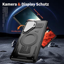 Load image into Gallery viewer, DAWEIXEAU Magnetic Case for Galaxy S25 Ultra, Built-in Metal Camera Cover Stand,[Compatible with Mag-Safe] Shockproof Protective Cover Case for Samsung Galaxy S25 Ultra Black_2499
