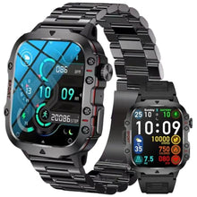 Load image into Gallery viewer, DBOGA Smart Watches for Men, Fitness Smart Watch for Android and iPhone, Fitness Tracker with Blood Pressure/Heart Rate/Sleep/100+ Sport Modes IP68 1.96" HD, 420 mAh, 2 Straps, Black_1
