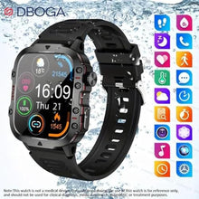 Load image into Gallery viewer, DBOGA Smart Watches for Men, Fitness Smart Watch for Android and iPhone, Fitness Tracker with Blood Pressure/Heart Rate/Sleep/100+ Sport Modes IP68 1.96" HD, 420 mAh, 2 Straps, Black_195

