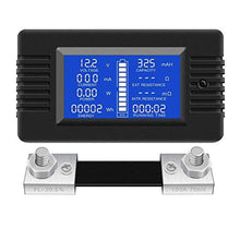 Load image into Gallery viewer, DC Multifunction Battery Tester Meter 0-200V 0-300A LCD Display Digital Current Voltage Solar Power Meter Multimeter Ammeter Voltmeter, Blue_1

