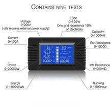 Load image into Gallery viewer, DC Multifunction Battery Tester Meter 0-200V 0-300A LCD Display Digital Current Voltage Solar Power Meter Multimeter Ammeter Voltmeter, Blue_314
