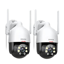 Load image into Gallery viewer, DEKCO 2K Outdoor WiFi Security Camera, Plug-in Pan-Tilt Dome, 2-Cam-Kit, Pack_1
