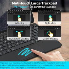 Load image into Gallery viewer, delicase Magnetic Bluetooth Keyboard Cover for Surface Pro 12" 1st 12 inch Laptop Released in 2025 with Backlit (Black)_866
