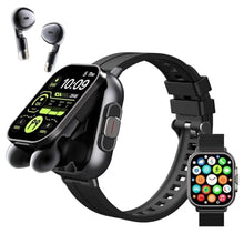 Load image into Gallery viewer, Denash Smart Watch with Earbuds, 2.01" HD Screen Fitness Watch, 2 in 1 Smartwatch with 100+ Sport Modes Fitness Tracker, Sleep/Heart Rate/Monitor Pedometer for iOS &amp; Android, Black_1
