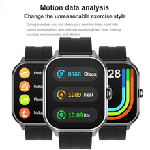 Load image into Gallery viewer, Denash Smart Watch with Earbuds, 2.01" HD Screen 2 in 1 Smartwatch with Bluetooth Earbuds, 100+ Sport Fitness Tracker, NFC, Pedometer, Sleep/Heart Rate/Monitor Compatible with iOS &amp; Androd, SilverSteel_1438
