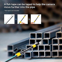 Load image into Gallery viewer, DEPSTECH 50FT Endoscope Camera with Light: Triple Lens 5" IPS Screen Sewer Inspection Camera, 1080P Industrial Borescope, Split Screen, Semi-Rigid Cable, Waterproof Drain Pipe Tool, Carrying Case, black_7876
