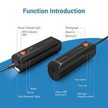 Load image into Gallery viewer, DEPSTECH WiFi Endoscope, 8.0MP HD Auto Focus Inspection Camera, 8 LED Wireless Borescope, 3350mAh Battery, Zoomable Snake Camera for Android &amp; iPhone &amp; Tablet-16.5ft_905
