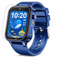 Load image into Gallery viewer, DERUI 1.54 Inches Kids Smart Watch for Boys Girls, 26 Puzzle Games, Smartwatch with Camera, Pedometer, Video Voice Music Player Learning Card, Birthday Gift for 3-12 Years Children (Blue), DEBlue_1
