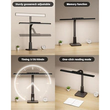 Load image into Gallery viewer, Desk Lamp with Stable Base, 1600LM Computer Desk Light with Timer Function, Black_517
