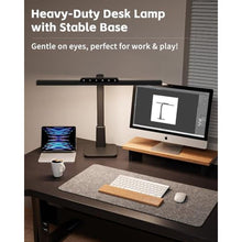 Load image into Gallery viewer, Desk Lamp with Stable Base, 1600LM Computer Desk Light with Timer Function, Black_518
