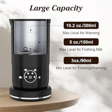 Load image into Gallery viewer, DEVINC Milk Frother, 4-in-1 Milk Frother and Steamer, Hot and Cold Foam Maker and Milk Warmer with Auto Shut-Off, Electric Frother for Coffee, Latte, Cappuccino, Matcha, Black_5723

