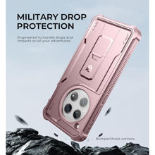 Load image into Gallery viewer, Dexnor for OnePlus 12 Case, [2 Front Frame] [Bulit-in Screen Protector &amp; Kickstand] [Work with Fingerprint ID] Heavy Duty Military Grade Protection Shockproof Case for OnePlus 12 5G (2024), Peony Pink, PeonyPink_7297
