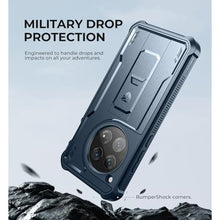 Load image into Gallery viewer, Dexnor for OnePlus 12 Case, [2 Front Frame] [Bulit-in Screen Protector &amp; Kickstand] [Work with Fingerprint ID] Heavy Duty Military Grade Protection Shockproof Case for OnePlus 12 5G (2024), Navy Blue, NavyBlue_7353
