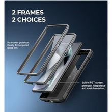 Load image into Gallery viewer, Dexnor Magnetic Case for Samsung Galaxy S24 Ultra Case, Compatible with Magsafe, 2 Front Frames &amp; Built-in Screen Protector, Bumper Rugged Shockproof Full-Body Protective Cover with Kickstand,Black_7319
