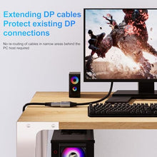Load image into Gallery viewer, DGHUMEN 8K DisplayPort Extension Cable 3Feet, DisplayPort 1.4 Male to Female Extension Cable, Braided DP to DP Extended Cord, Supports 8K@60Hz,4K@120Hz (Grey, 3 Ft)_5043

