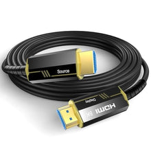 Load image into Gallery viewer, DGHUMEN 8K Fiber Optic HDMI Cables 10Ft, 48Gbps Ultra High Speed HDMI 2.1 Cable, 8K@60Hz 4K@120Hz, Compatible for PlayStation 5 PC HDTV, Male-to-MaleGold Plated Connector, Black_1
