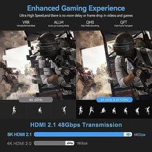 Load image into Gallery viewer, DGHUMEN 8K Fiber Optic HDMI Cables 30Ft, 48Gbps Ultra High Speed HDMI 2.1 Cable, 8K@60Hz 4K@120Hz, Compatible for PlayStation 5 PC HDTV, Male-to-Male Gold Plated Connector, Black_5049
