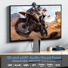 Load image into Gallery viewer, DGHUMEN Fiber Optic Extra Long HDMI Cable 115 FT, 8K Thin HDMI 2.1Cord 48Gbps Ultra High Speed, 8K@60Hz 4K@240Hz, Dynamic HDR, eARC, HDCP 2.2&amp;2.3, 3D, Compatible for PS4/5/Xbox/TV/Laptop//Monitor, Black_4578
