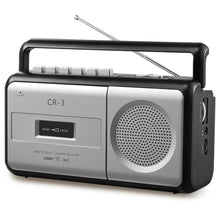 Load image into Gallery viewer, DGXWLLW Cassette Player Boombox with AM/FM Radio, Tape Recorder, AC/Battery, Grey_1
