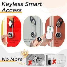 Load image into Gallery viewer, Dhiedas Fingerprint Lock - 2.1 Inch Long Shackle Locker Lock Smart Biometric Padlock Keyless Fingerprint Lock, Digital Biometric Waterproof Smart Padlock for Gym Locker Case Hasp Cabinet, Silver_6195

