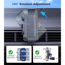 Load image into Gallery viewer, DICMKY Car Mount for Samsung Galaxy Z Fold 7 6 5 4 3 2 Accessories, Car Vent Phone Holder Designed for Foldable Screens, 360Adjustment with One-Handed Operation for iPhone 17 16 Samsung Google Pixel, Black_2016
