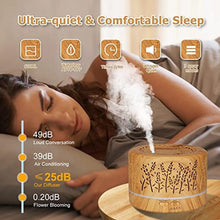 Load image into Gallery viewer, Diffusers for Essential Oils Large Room 600ml,Essential Oil Diffusers for Home with R/C,Cool Mist Humidifier,7 Colors Lights &amp; 3 Mist Mode Waterless Auto Off for Office_843
