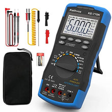 Load image into Gallery viewer, Digital Automotive Multimeter, TRMS 6000 Numbers Multi Tester Volt Amp Ohm Meter Measure Stop Angle Pulse Width Tach Temperature Duty Cycle Continuity Voltage Current Resistance, AutomotiveMultimeterK_1
