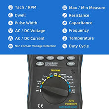 Load image into Gallery viewer, Digital Automotive Multimeter, TRMS 6000 Numbers Multi Tester Volt Amp Ohm Meter Measure Stop Angle Pulse Width Tach Temperature Duty Cycle Continuity Voltage Current Resistance, AutomotiveMultimeterK_7046
