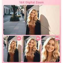 Load image into Gallery viewer, Digital Camera, 2026 Upgraded 56MP Pink Digital Camera, Dual Screens Cameras for Selfies with 16X Zoom, Compact Cameras with Smile Capture Anti Shake with 32GB SD Card for Kids Teens Adults_2081
