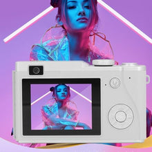Load image into Gallery viewer, Digital Camera, 48MP Vlogging Camera with 16X Digital Zoom, Anti-Shake, Beauty Filter, 2.4 Inch LCD Screen, Compact Selfie Camera for Kids Teens, for Vlog Photos (White)_662
