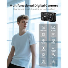 Load image into Gallery viewer, Digital Camera 4K Vlogging, Autofocus 48MP and 32G Card,Metal Shell, Black_1833
