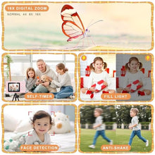 Load image into Gallery viewer, Digital Camera, Camera for Kids, UHD 4K 48MP Point and Shoot Digital Cameras with 64GB SD Card and 16X Digital Zoom Anti Shake, Compact Portable Small Gift for Boys Girls Students,White, Ivorywhite_104
