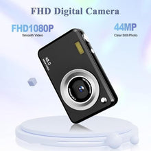 Load image into Gallery viewer, Digital Camera, FHD 1080P Point and Shoot Kids Camera, with 32GB Card,16X Zoom Anti Shake,48MP Compact Portable Small, for Starter Kid Children Teen Student Girl Boy, Black_155
