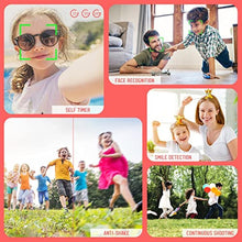 Load image into Gallery viewer, Digital Camera, Kids Camera for Teens Boys and Girls, 48MP 2.7K Digital Camera with 16X Digital Zoom, 32 GB SD Card and 2 Batteries Included (Red)_655

