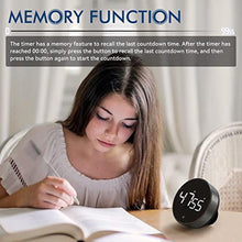 Load image into Gallery viewer, Digital Kitchen Timer, 3.8'' Large LED Display Countdown Countup Timer, Timer for Kids, Classroom Magnetic Timer, Adjustable Volume, Brightness, Easy for Cooking/Study/Office/Exercise (Ridged Knob), RidgedKnob_6964

