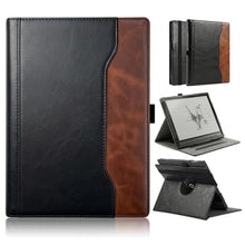 Load image into Gallery viewer, DINGGUAGUA Case for 10.3" Boox Note Air 5 C (2025)/ Note Air4 C/Note Air3 C/ Air3 B/W 360 Degree Rotating Stand Cover with Pen Holder/Hand Strap Stand Cover Auto Sleep/Wake,Black&amp;Brown, BlackBrown_1
