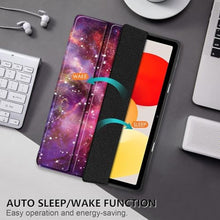 Load image into Gallery viewer, DINGGUAGUA Case for Xiaomi Redmi Pad SE 11 inch Shockproof Cover with Clear Transparent Back Shell Case for Xiaomi Redmi Pad SE 2023 Auto Wake/Sleep,Galaxy_7388
