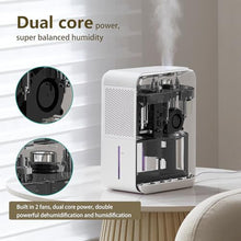 Load image into Gallery viewer, DINZAN 4 in1 Dehumidifier Humidifier Air Purifier with Aroma Diffuser Combo, white_563
