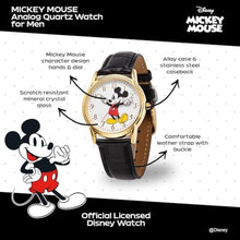 Load image into Gallery viewer, DISNEY Men's 'Mickey Mouse' Quartz Metal Casual Analog Watch, Color:Black (Model: Wds000404)_1039
