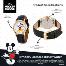Load image into Gallery viewer, DISNEY Men's 'Mickey Mouse' Quartz Metal Casual Analog Watch, Color:Black (Model: Wds000404)_1040
