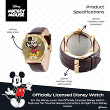 Load image into Gallery viewer, Disney Men's W001867 Mickey Mouse Analog Display Analog Quartz Dark Brown Watch_1090

