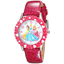 Load image into Gallery viewer, Disney Princess Watch for Girls Toddler &amp; Kids Princess Watch for Ages 4-7 with Pink Bezel, Leather Strap Cute &amp; Durable Timepiece Little Girls Perfect Gift Young Fans_1
